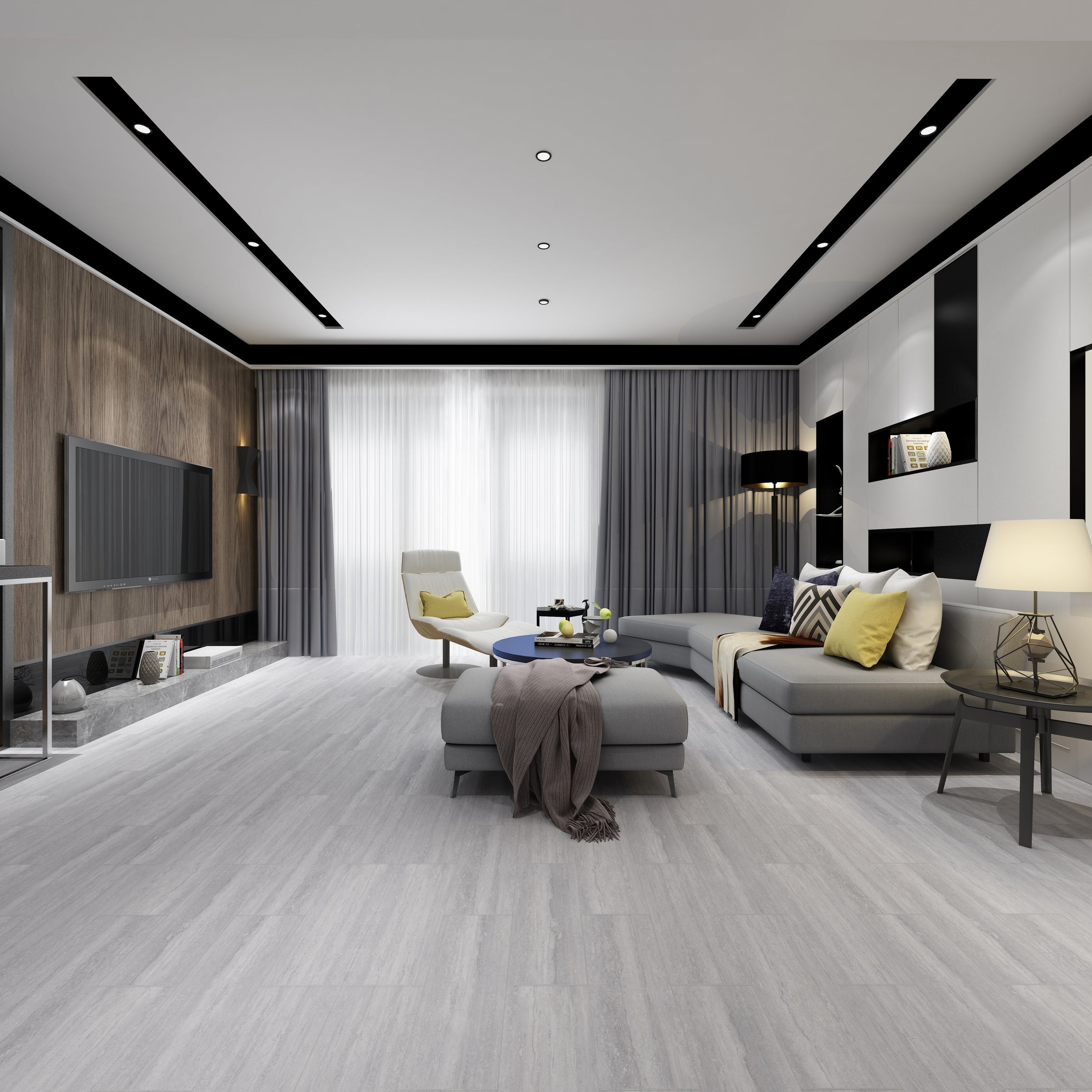 Emcore 12 Mil 12x24 5ММ Vinyl Tile Hylton Ivory