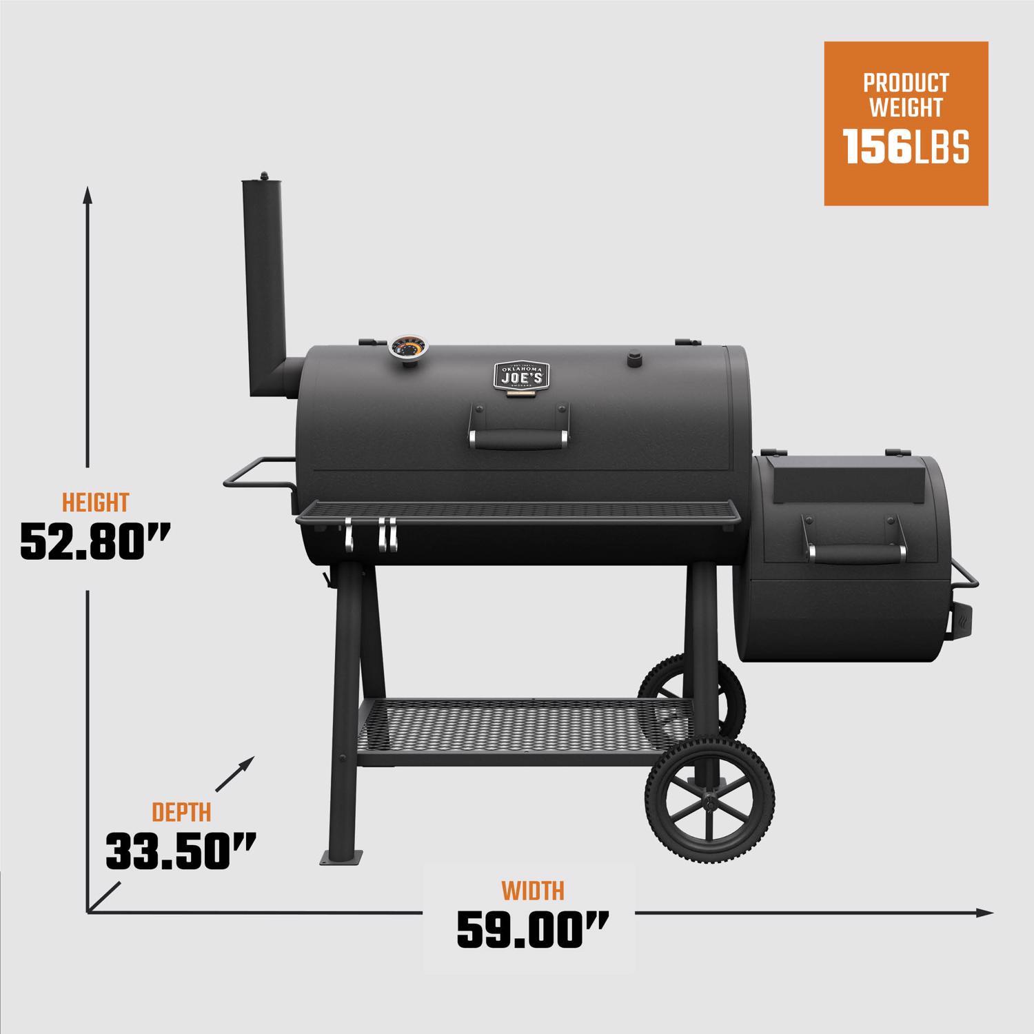 Oklahoma Joe's Charcoal Offset Smoker Black