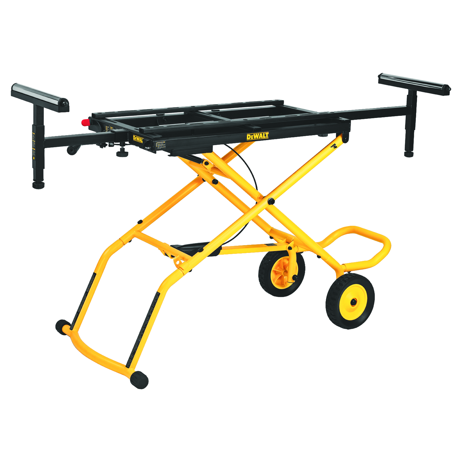 DEWALT Metal 98 in. L X 32-1/2 in. H X 59.5 in. W Miter Saw Stand Yellow 1 pc