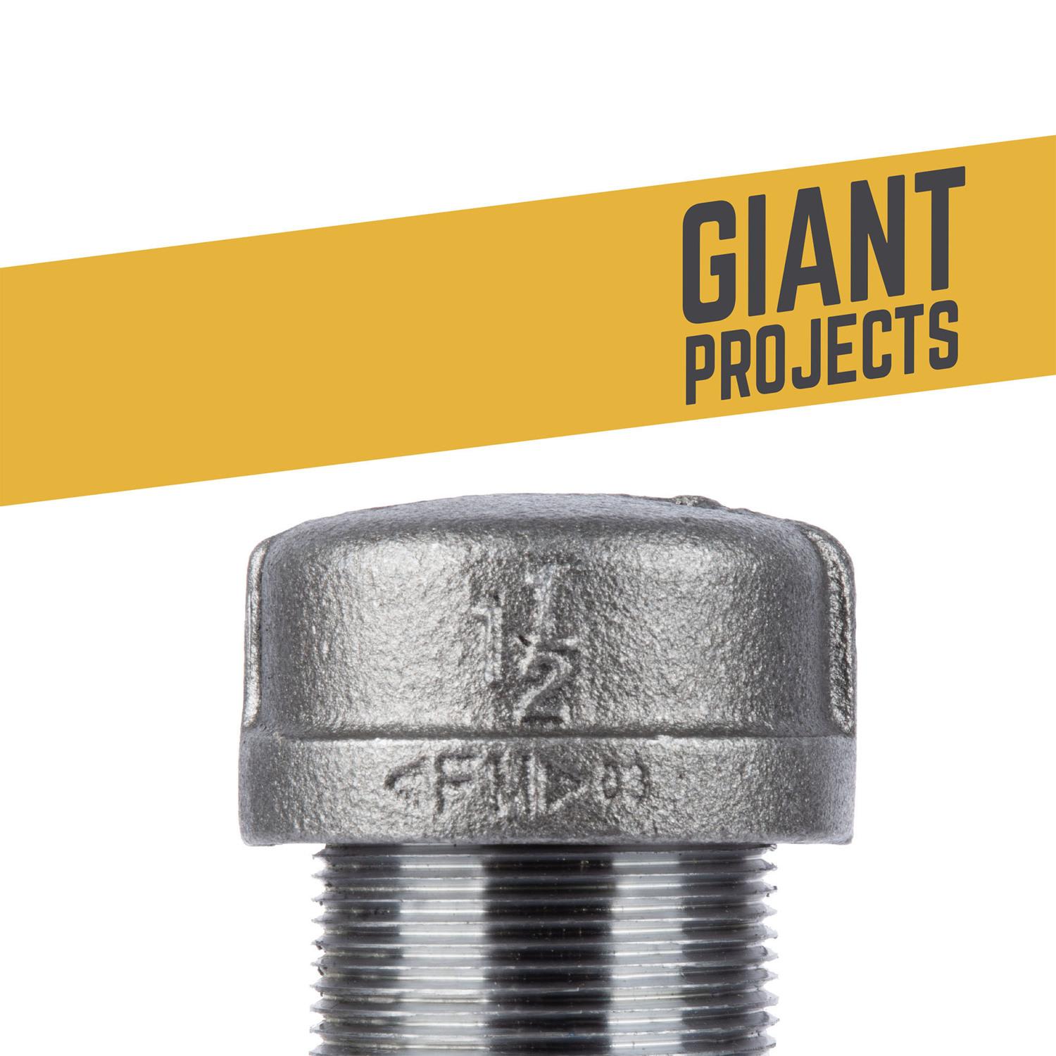 STZ Industries 1-1/2 in. FIP each Black Malleable Iron Cap