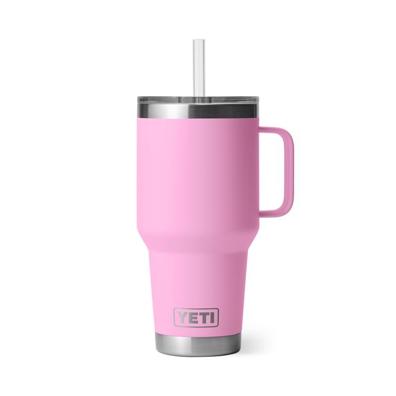 YETI Rambler 35 oz Power Pink BPA Free Straw Mug