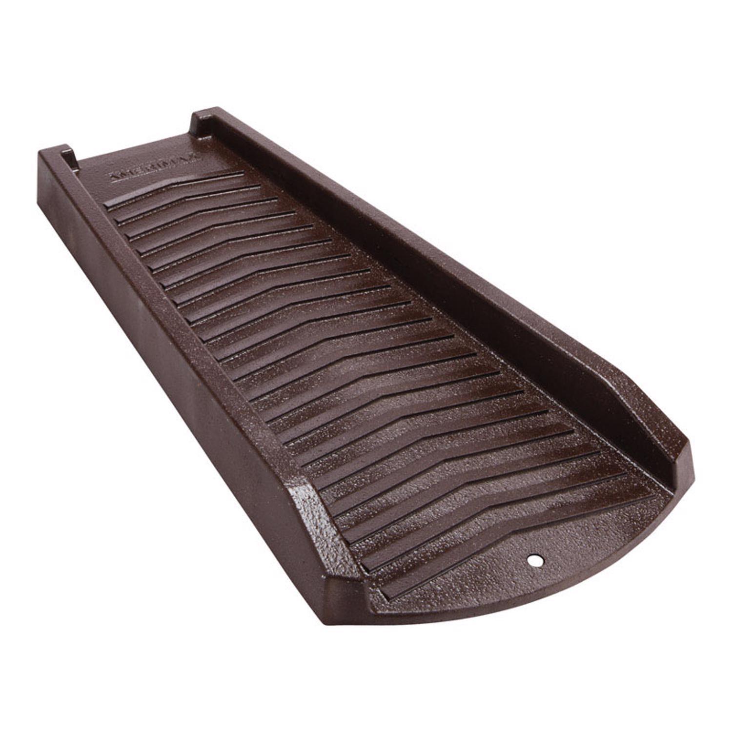 Amerimax 2.5 in. H X 11.5 in. W X 24 in. L Brown Vinyl K Splash Block