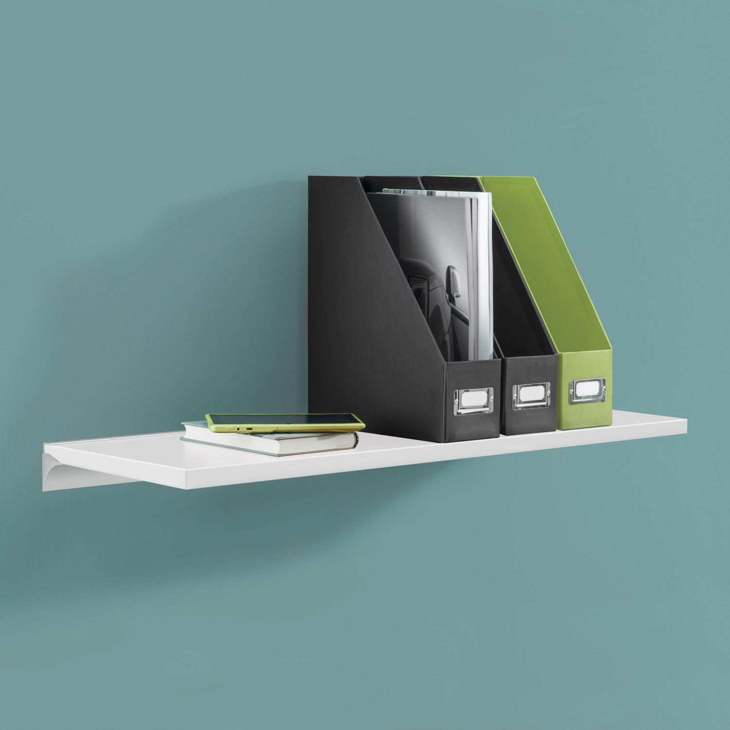 Dolle Lite.75 in. H X 23.6 in. W X 9.8 in. D White Wood Shelf Board