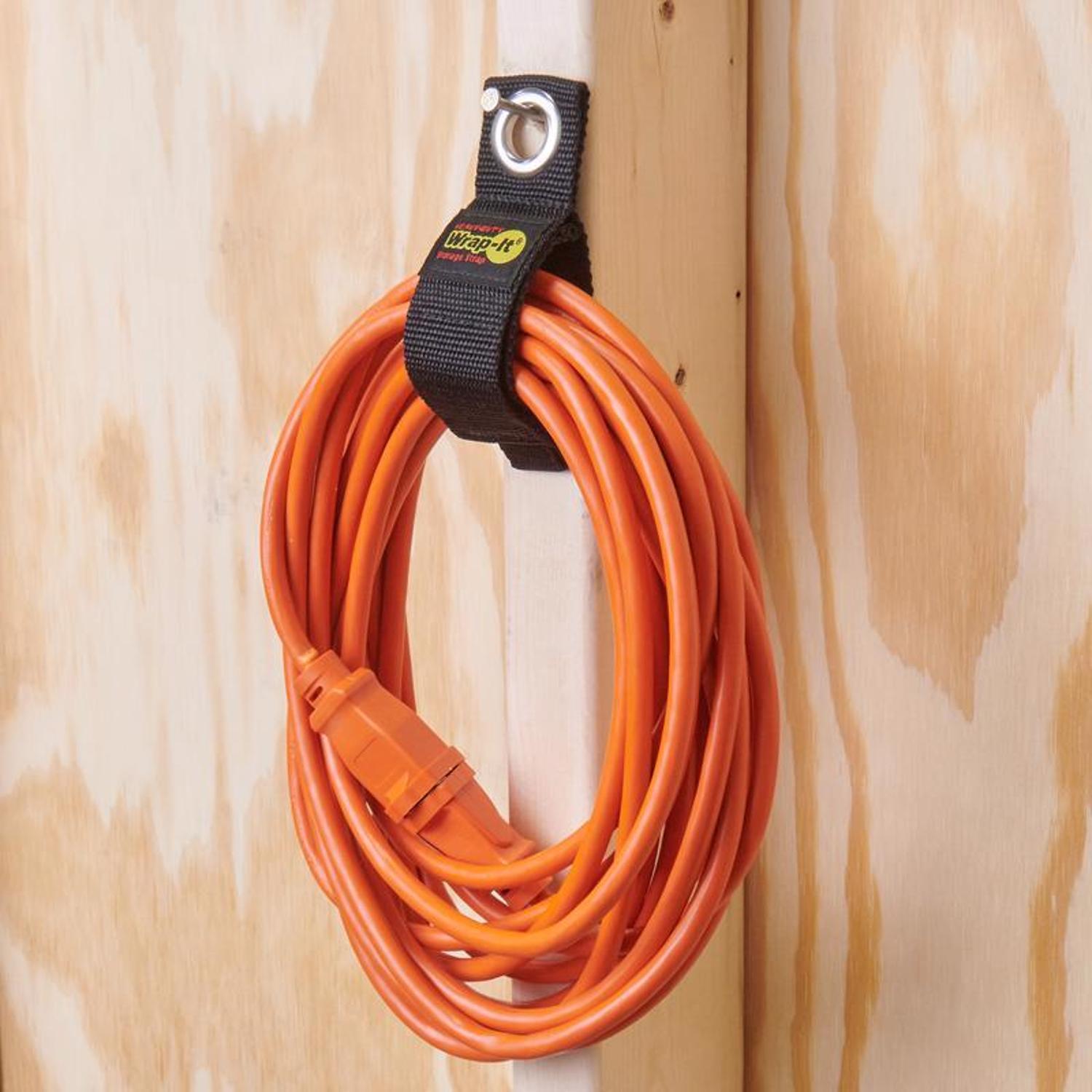 Wrap-It Heavy-Duty 1.5 in. W X 10 in. L Black Storage Straps 50 lb 3 pk