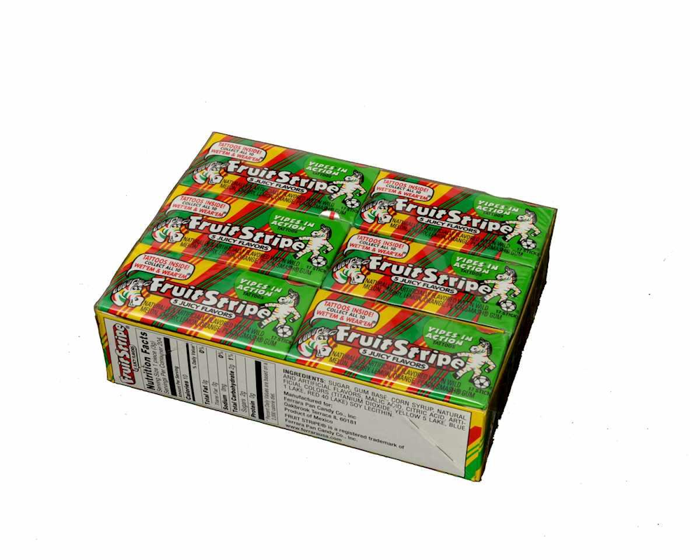 Gum Fruitstripe Jumbo Asst