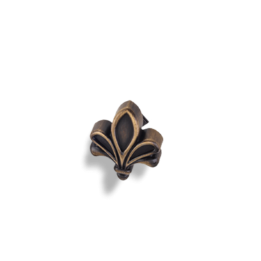 1-3/4" Overall Length Fleur De Lis Cabinet Knob