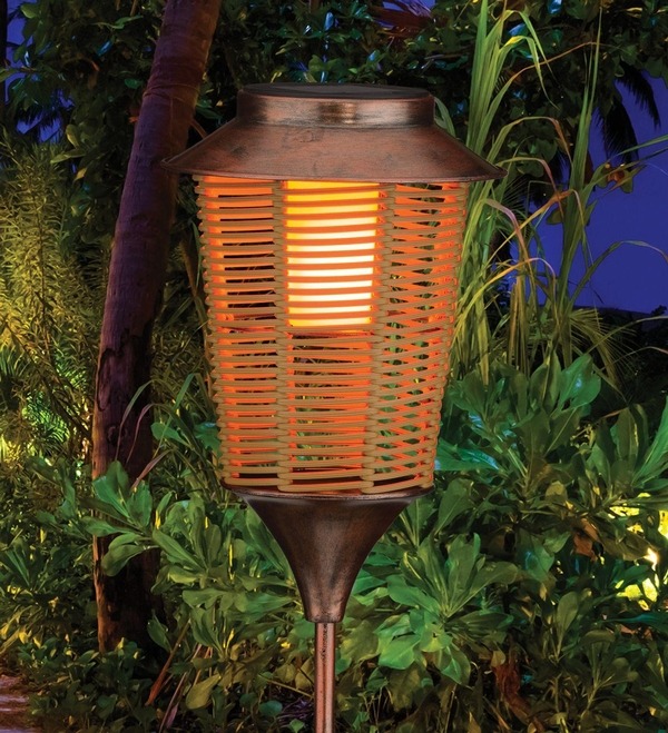 Regal Art & Gift Wicker Solar Stake, Lantern