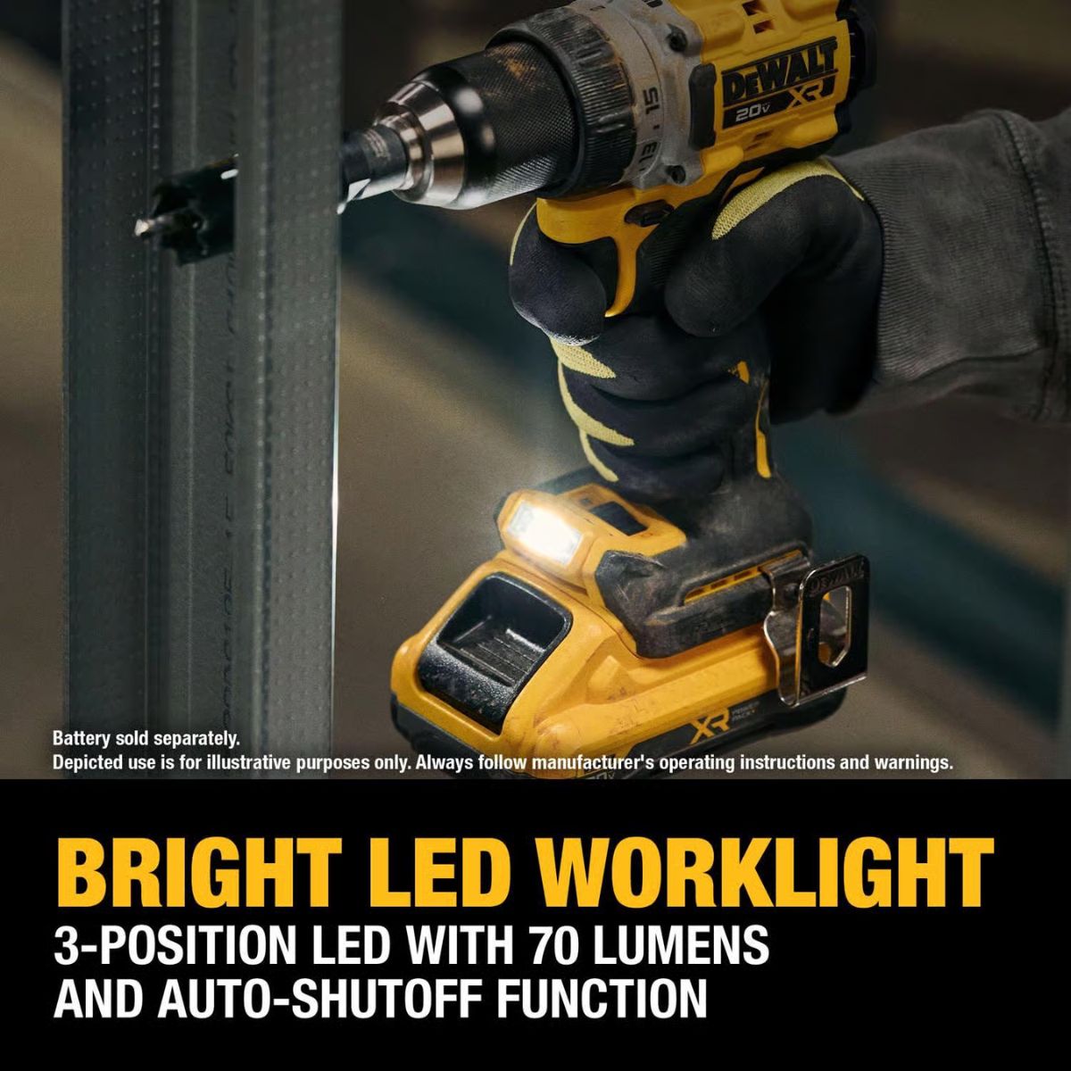 DeWalt 20V MAX XR 1/2 in. Brushless Cordless Drill/Driver Tool Only
