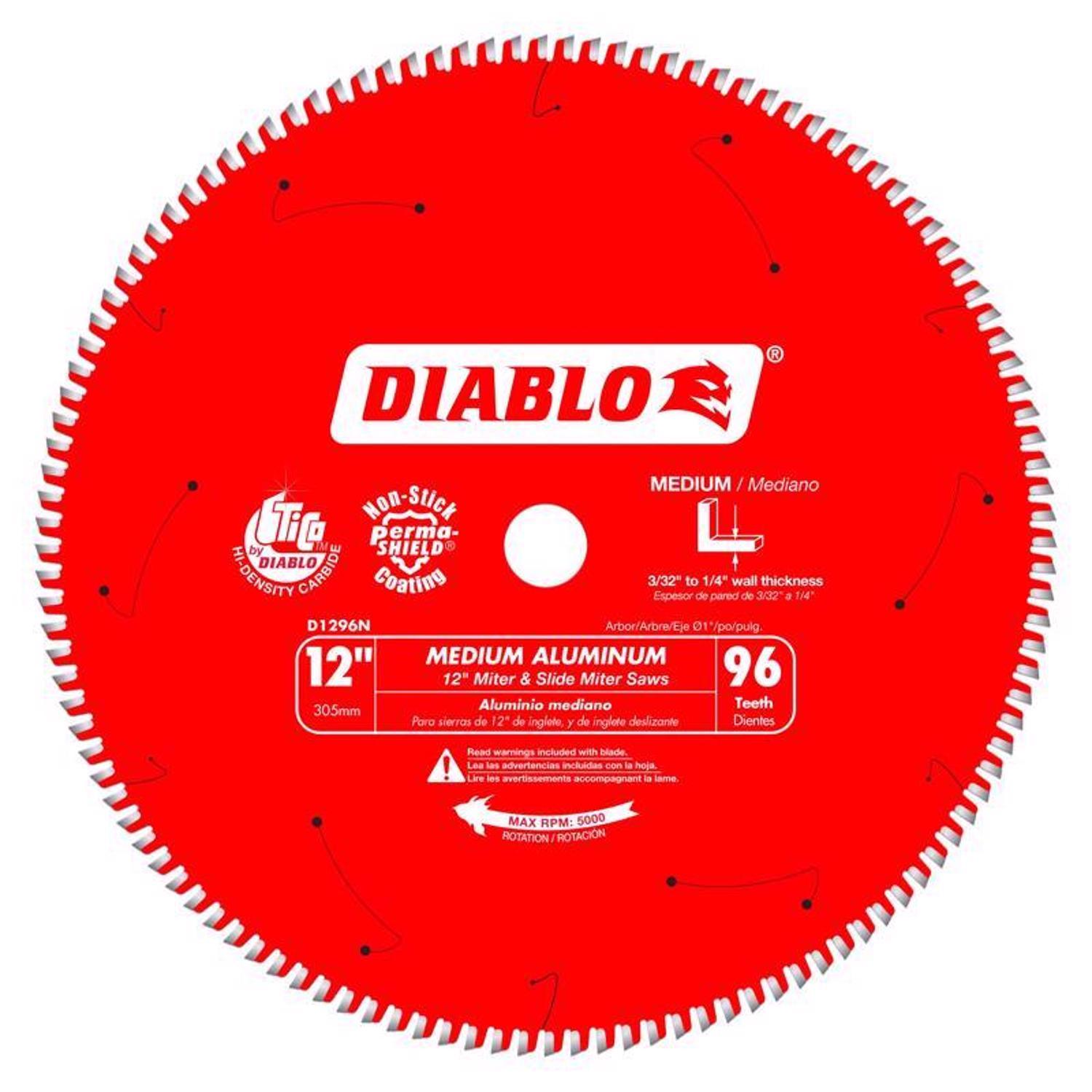 Diablo 12 in. D X 1 in. TiCo Hi-Density Carbide Circular Saw Blade 96 teeth 1 pk