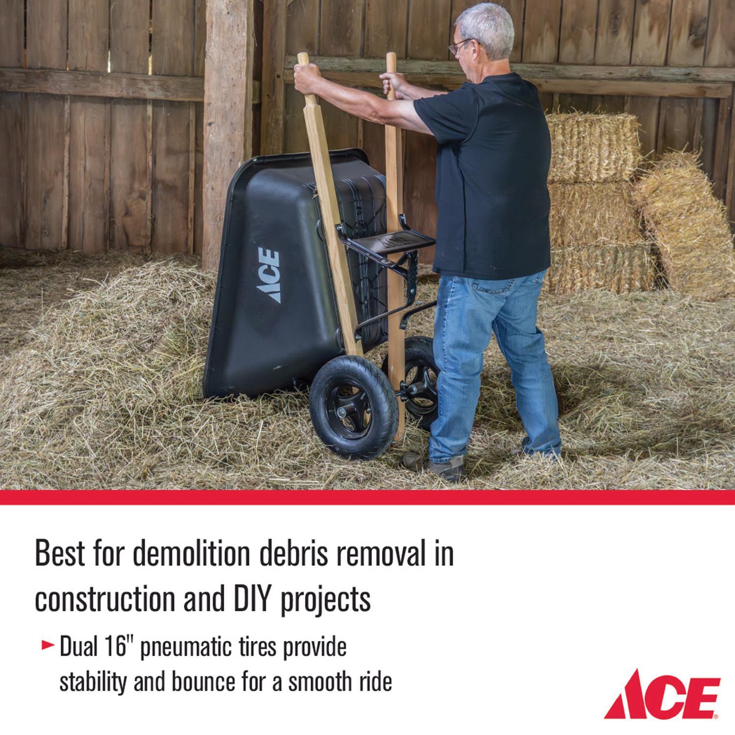 Ace Poly Wheelbarrow 8 cu ft | Stine Home + Yard : The Family You