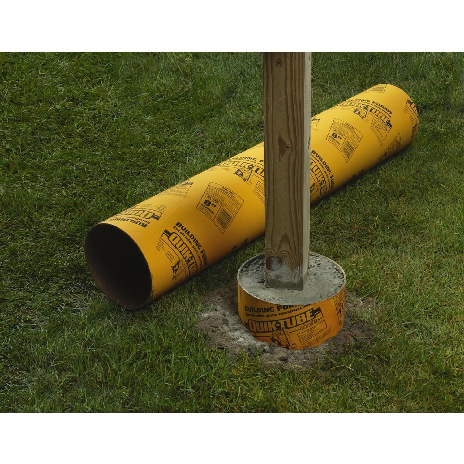 Quikrete Quik-Tube Cardboard Concrete Building Form Tube 12in. W x 4in. L x 12in. D