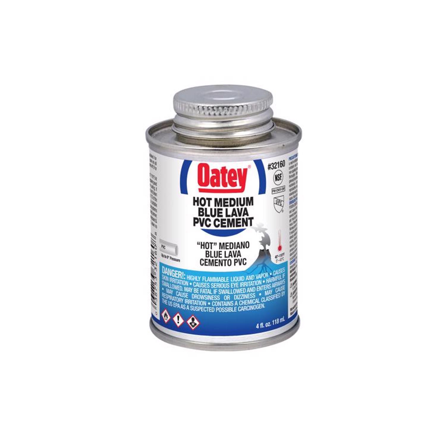 Oatey Lava Hot Blue Cement For PVC 4 oz