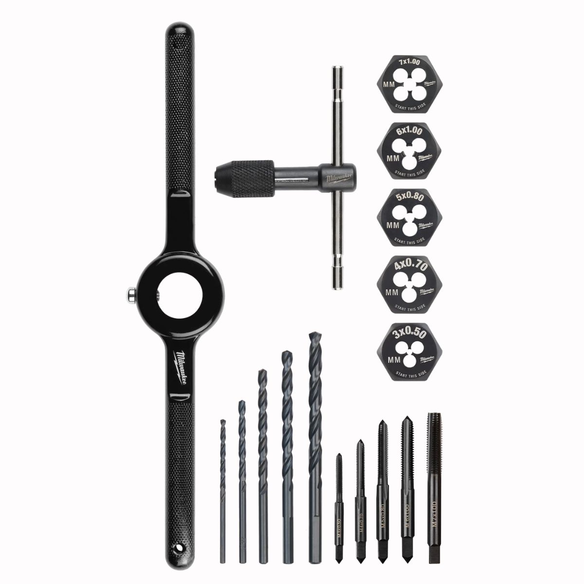 Milwaukee 17 Pieces Metric Tap and Die Set
