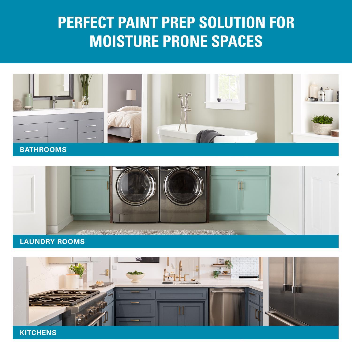 KILZ Kitchen & Bath White Flat Water-Based Mold Killing Primer 1 gal