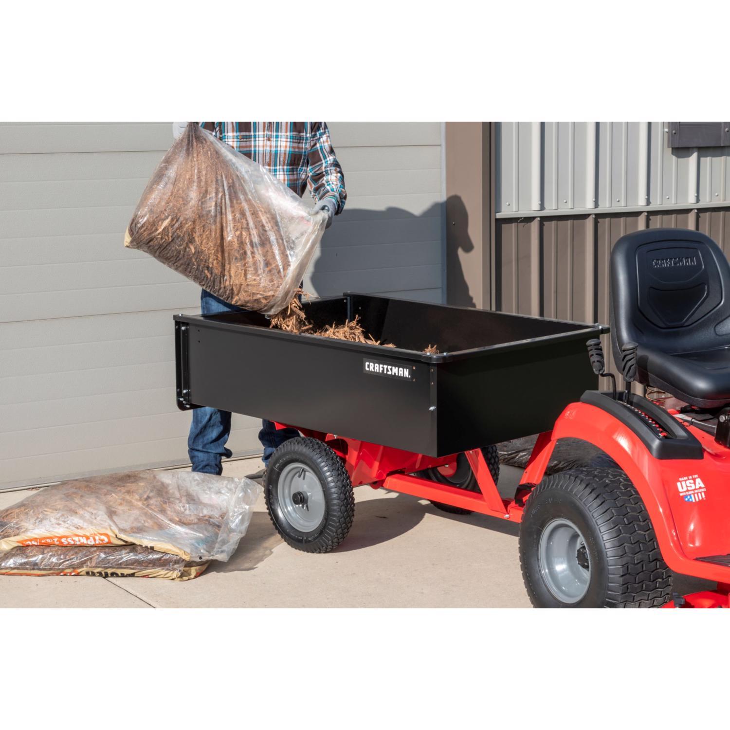 Craftsman Steel Tow Behind Utility Cart 12 cu ft