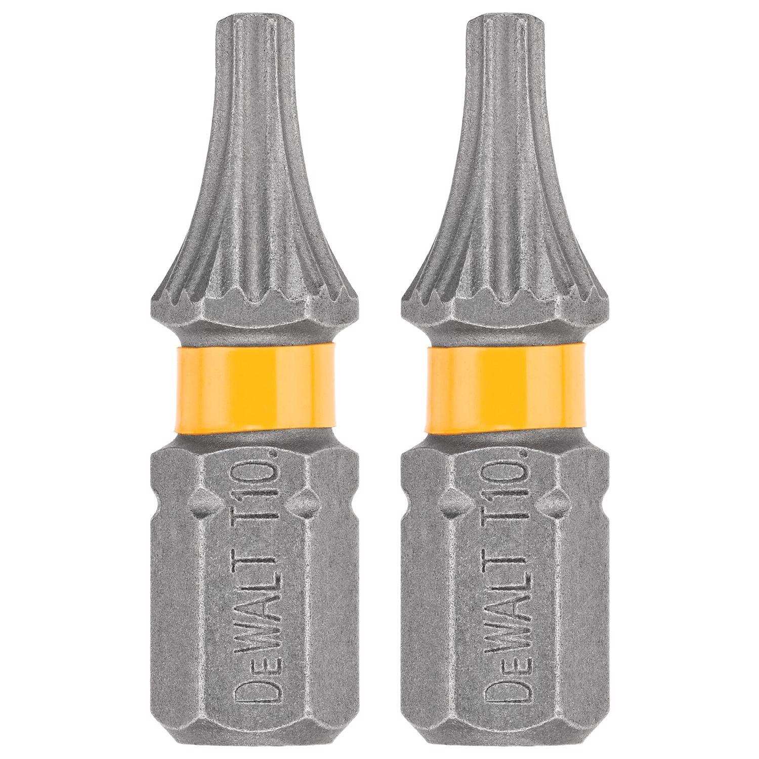 DEWALT Max Fit Torx #10 X 1 in. L Screwdriver Bit Set Steel 2 pk