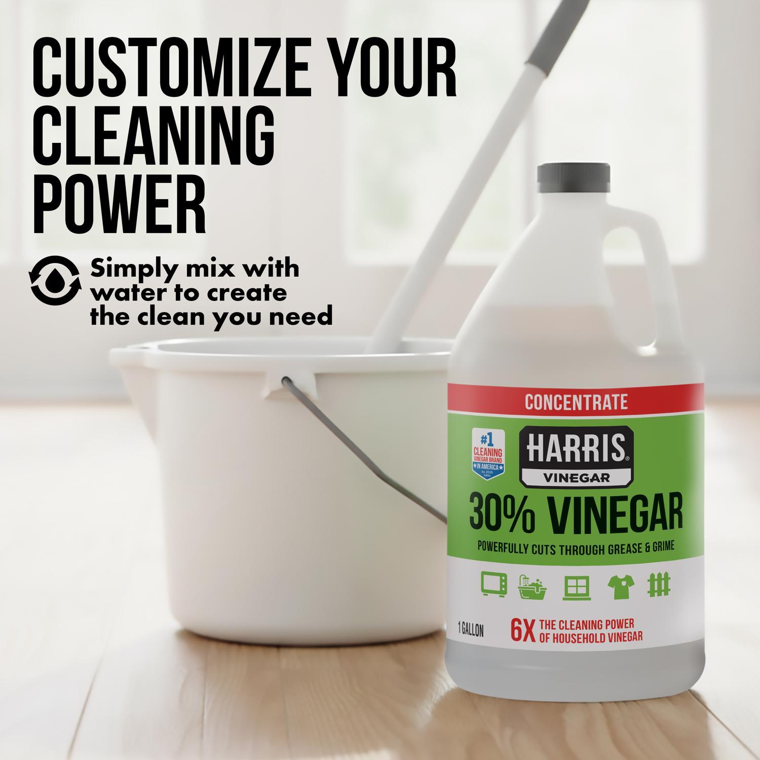 Harris Regular Scent Concentrated All Purpose Cleaning Vinegar Liquid 128 oz