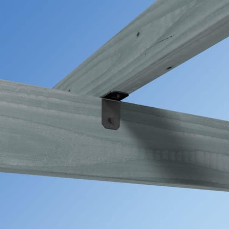 Simpson Strong-Tie APVA21 Outdoor Accents® Avant Collection™ ZMAX®, Black Powder-Coated 90° Angle for 2X, 90-Pack