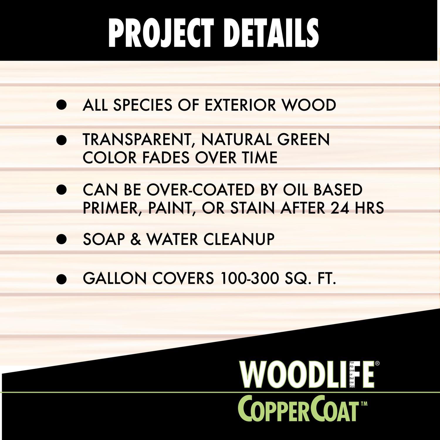 Woodlife Coppercoat Green Water-Based Wood Preservative 0.88 gal