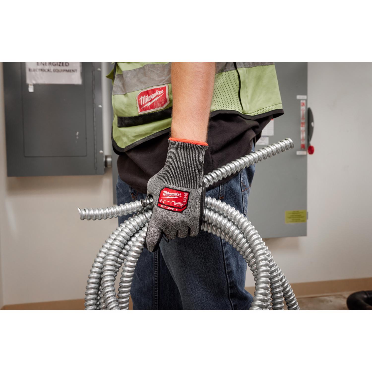 Milwaukee Men's Dipped Gloves Black M 1 pair