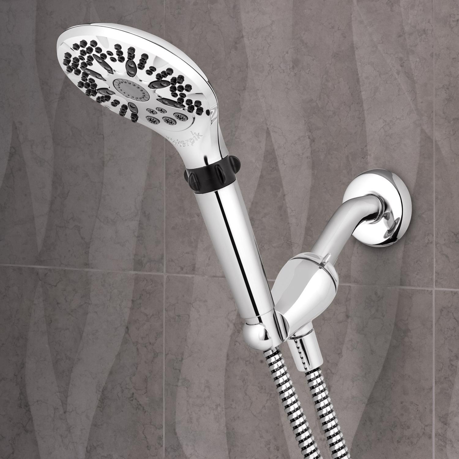 Waterpik PowerSpray Plus Chrome 5 settings Handheld Showerhead 1.8 gpm