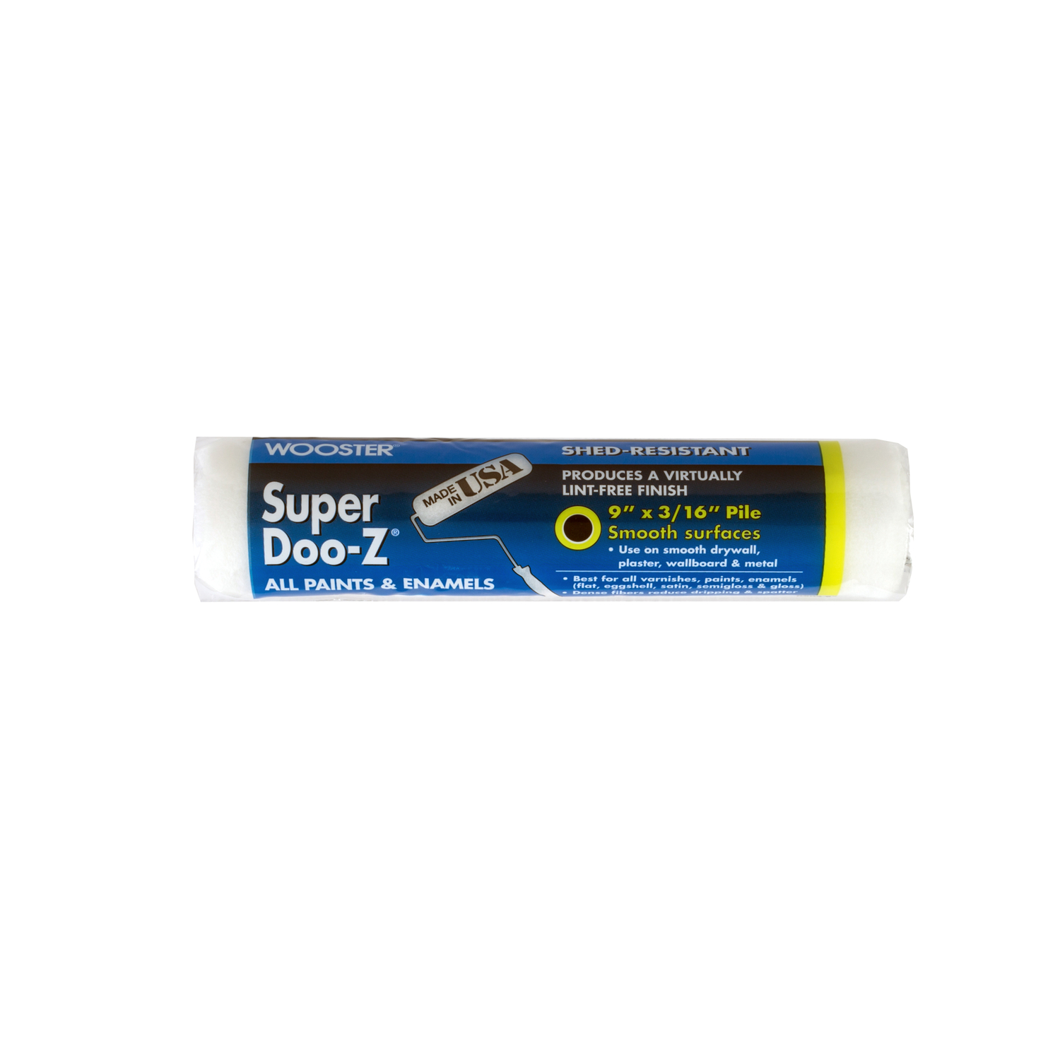 Wooster Super Doo-Z Fabric 9 in. W X 3/16 in. Regular Paint Roller Cover 1 pk