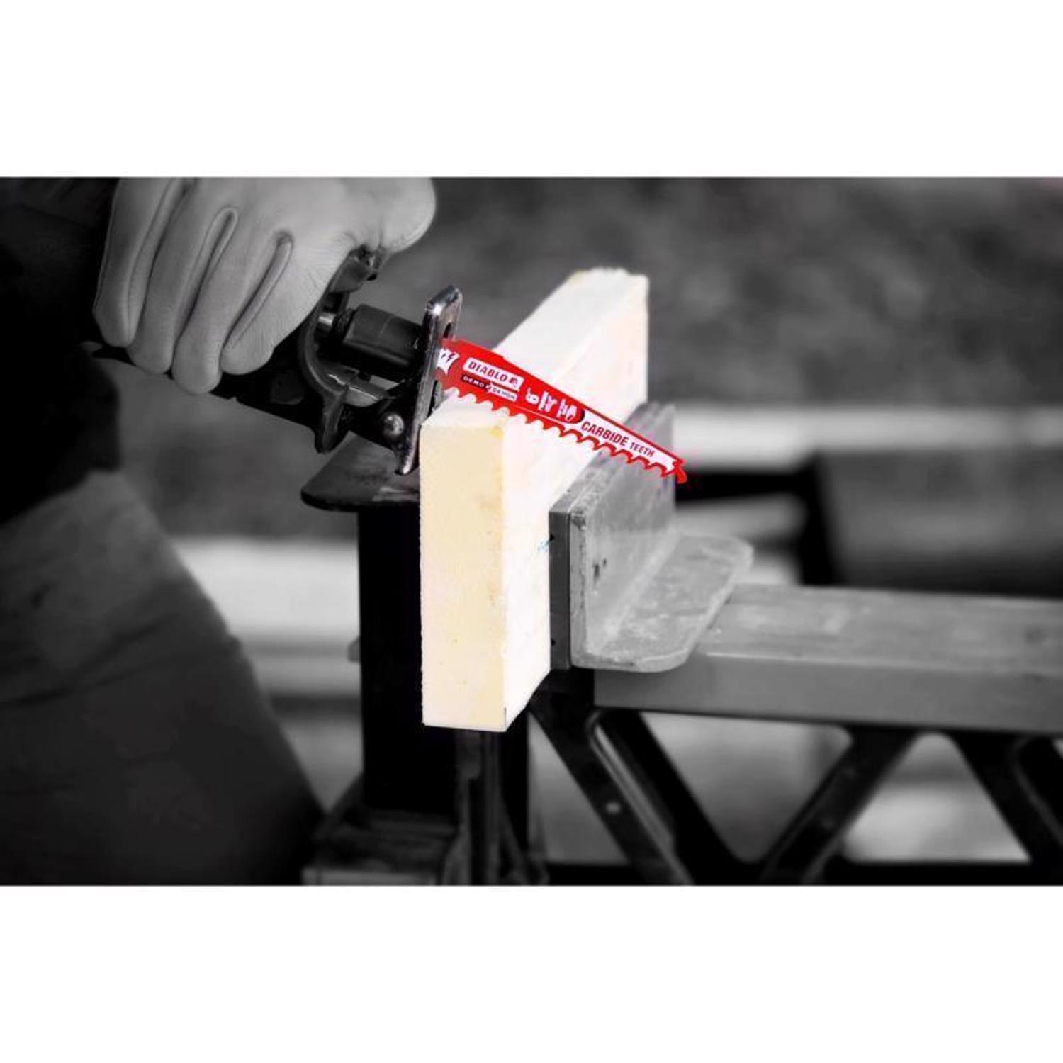 Diablo Demo Demon 6 in. Carbide Tipped Pruning & Clean Wood Reciprocating Saw Blade 3 TPI 1 pk