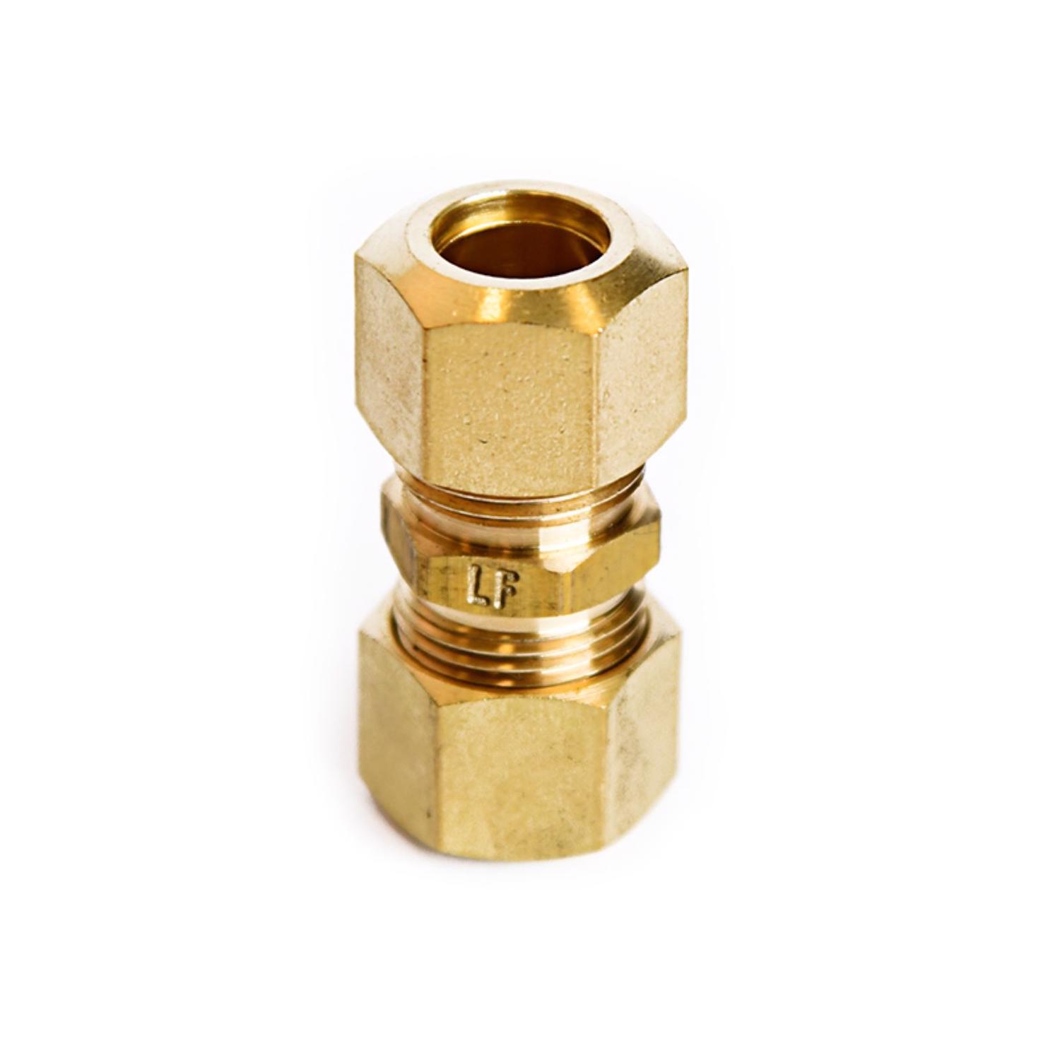 ATC 3/8 in. Compression 3/8 in. D Compression Yellow Brass Union