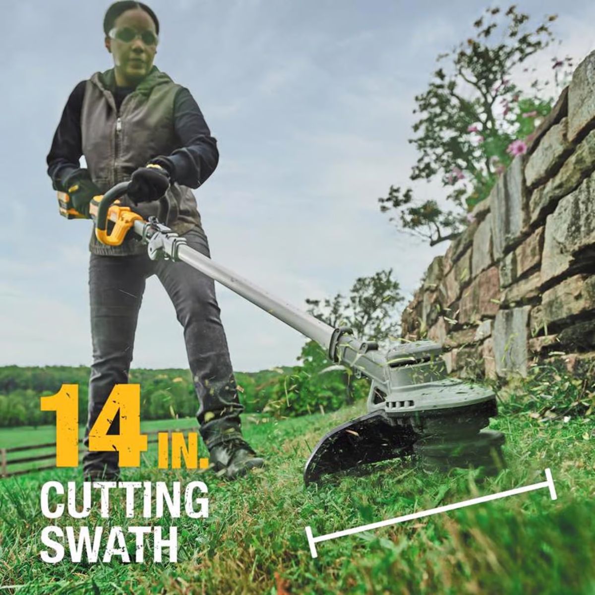DeWalt 20V MAX 14 in. 20 V Battery String Trimmer Tool Only