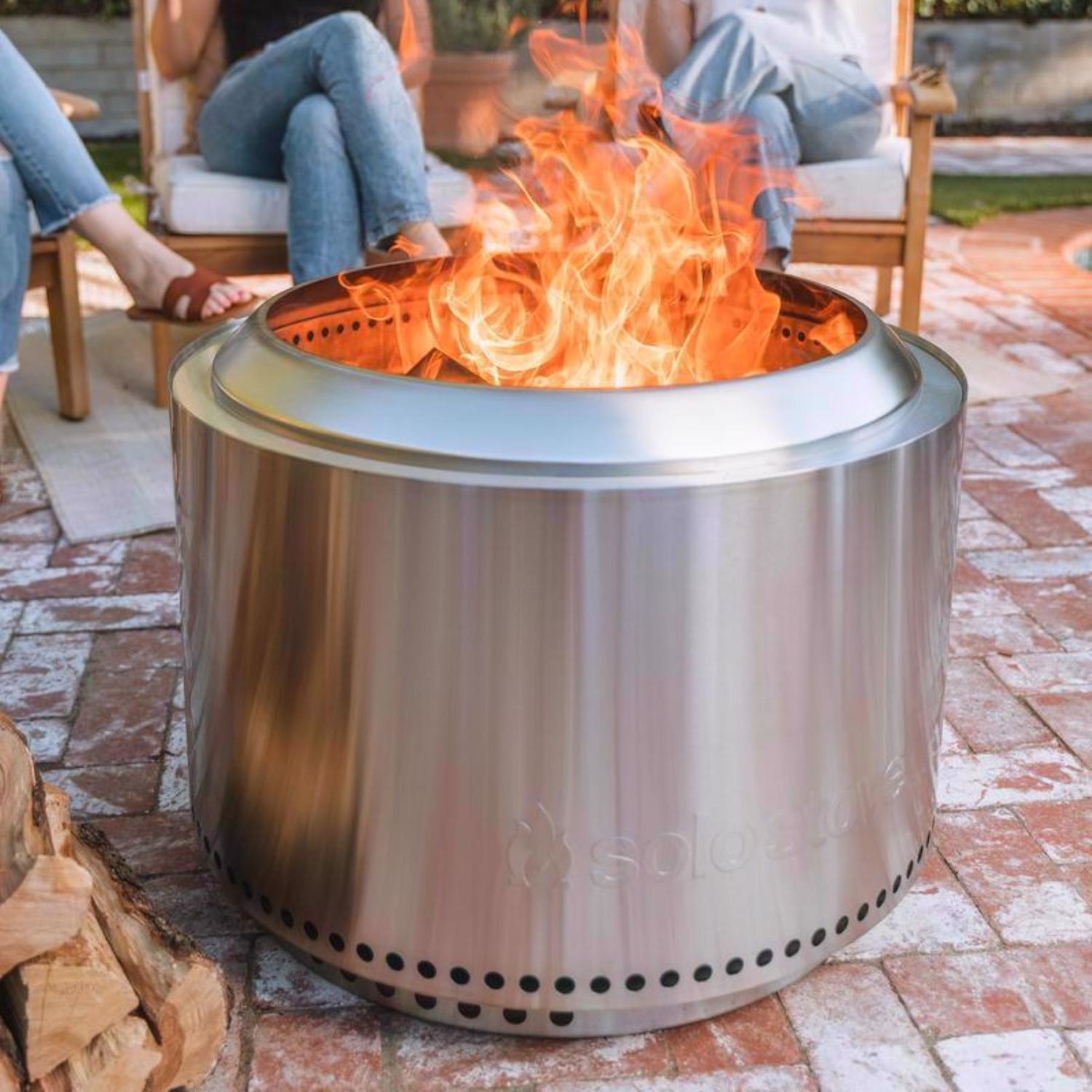 Solo Stove Yukon 27 in. W Stainless Steel Round Wood Fire Pit with
