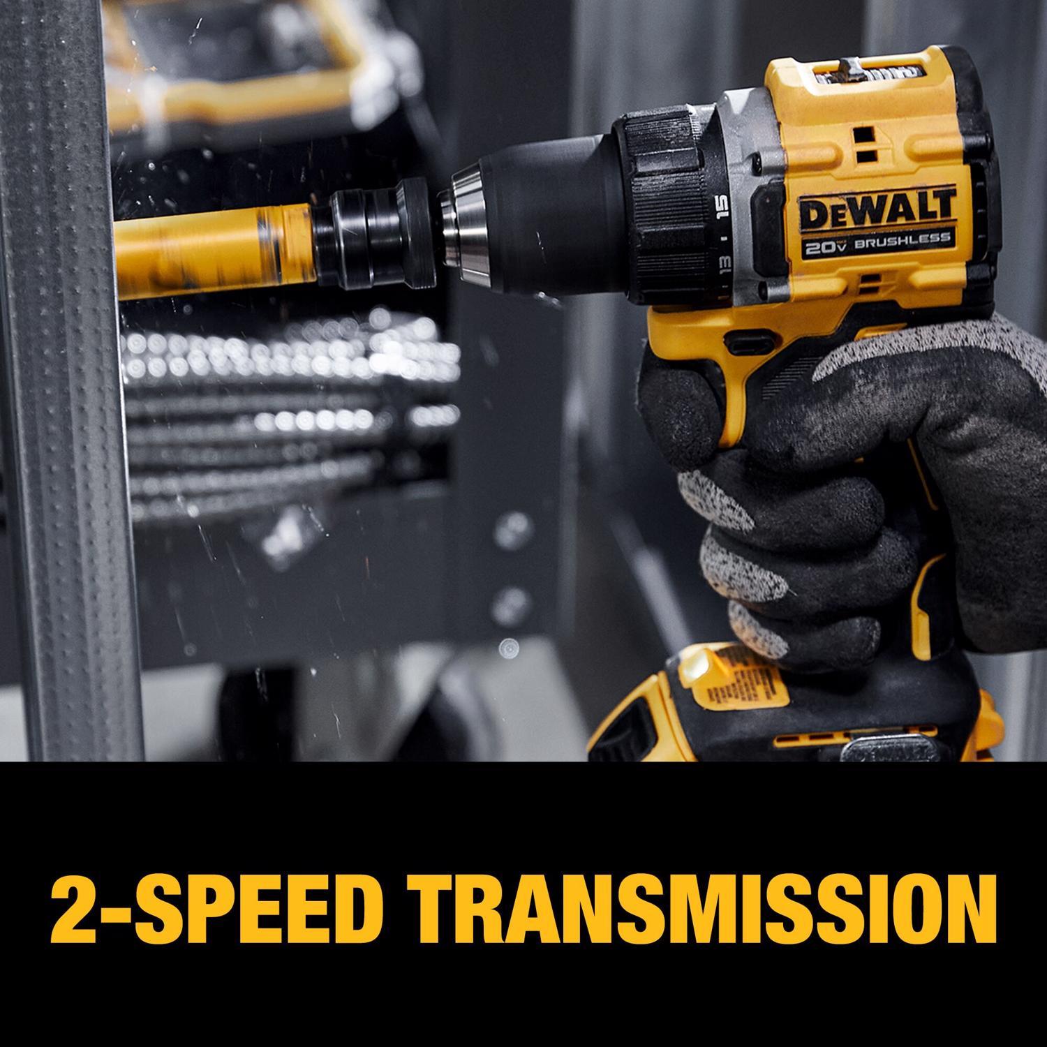 DeWalt 20V MAX Atomic Cordless Brushless 2 Tool Compact Drill and Impact Driver Kit