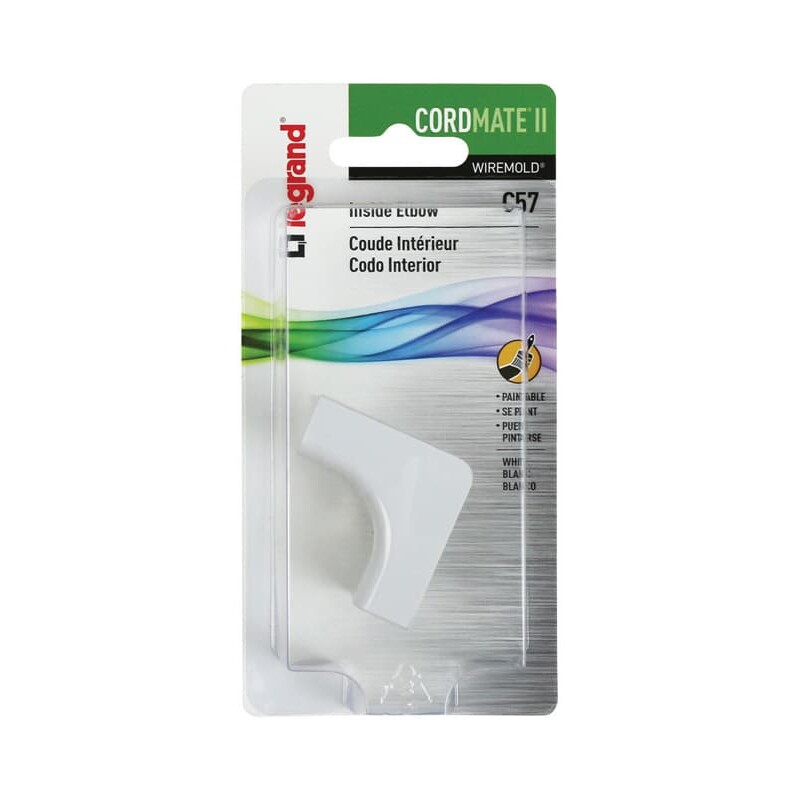 Legrand CordMate II 1.5 in. L Inside Elbow 1 pk