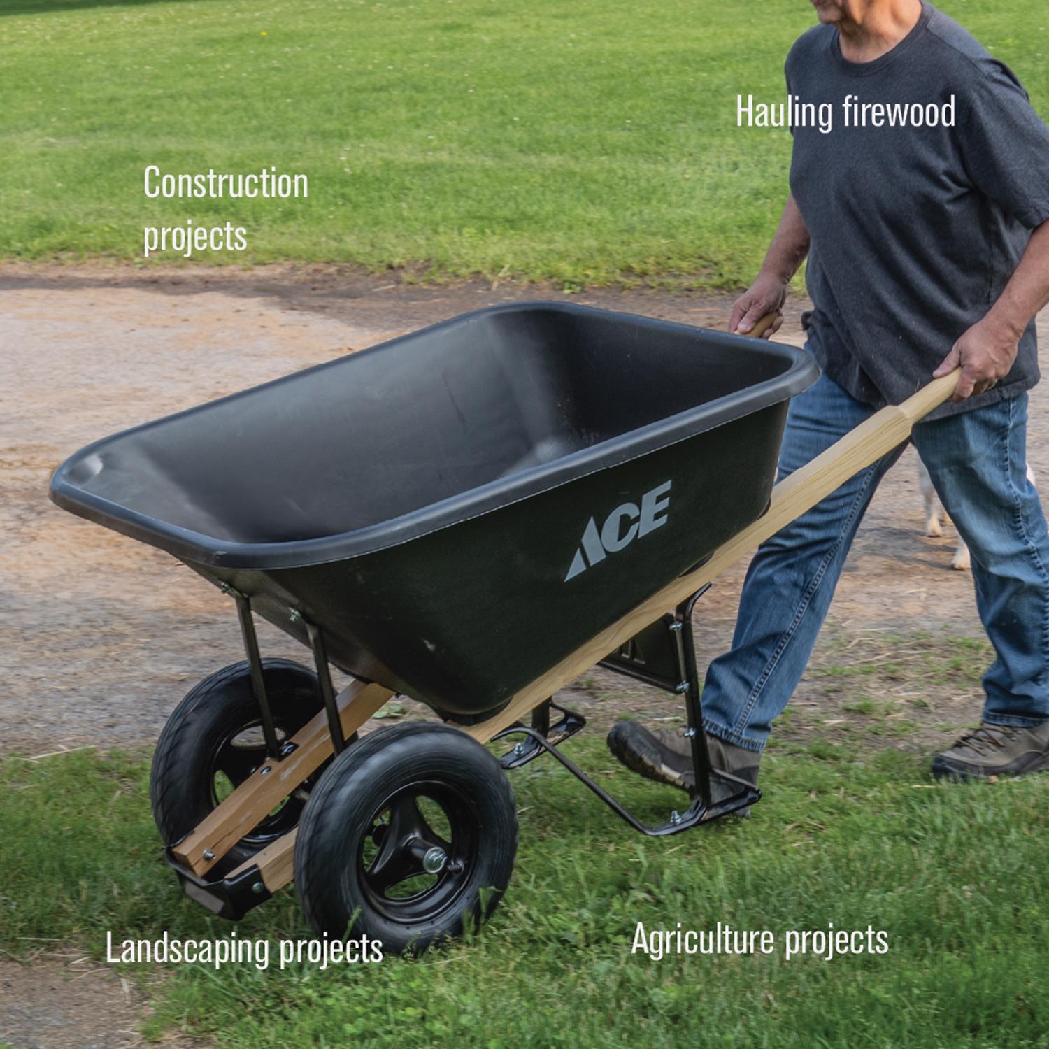 Ace Poly Wheelbarrow 8 cu ft
