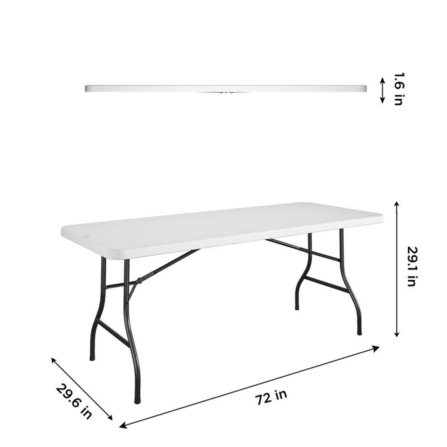 Cosco 29.6 in. W X 72 in. L Rectangular Table