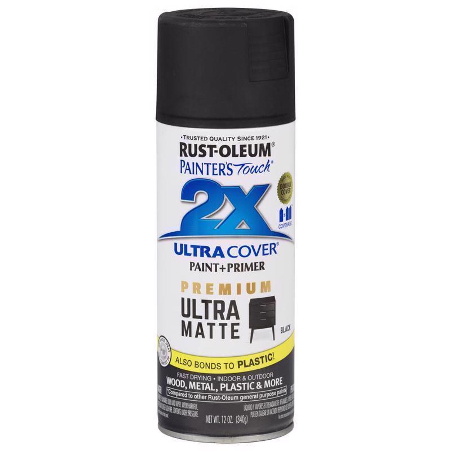 RustOleum Painter's Touch 2X Ultra Cover Ultra Matte Black Paint