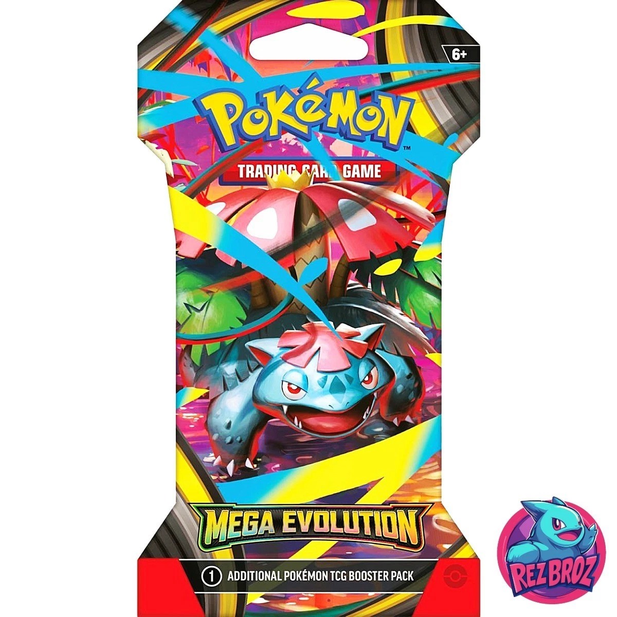 Pokemon - Trading Card Game: Mega Evolution Sleeved Booster - Styles May Vary