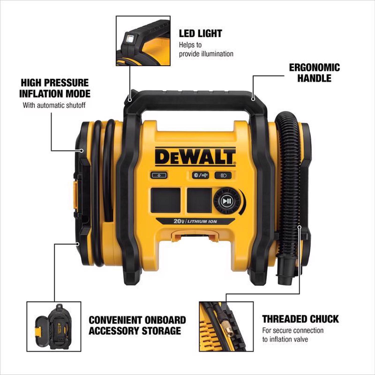 DeWalt 20V MAX 160 psi Inflator