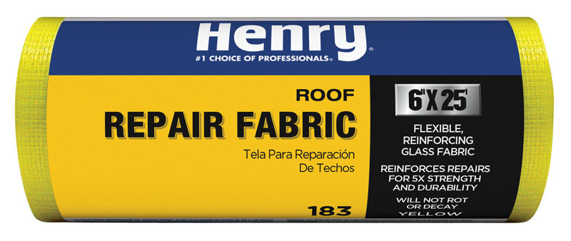 Henry Water Proofing Roofing Fabric 6 in. x 25 ft. Yellow