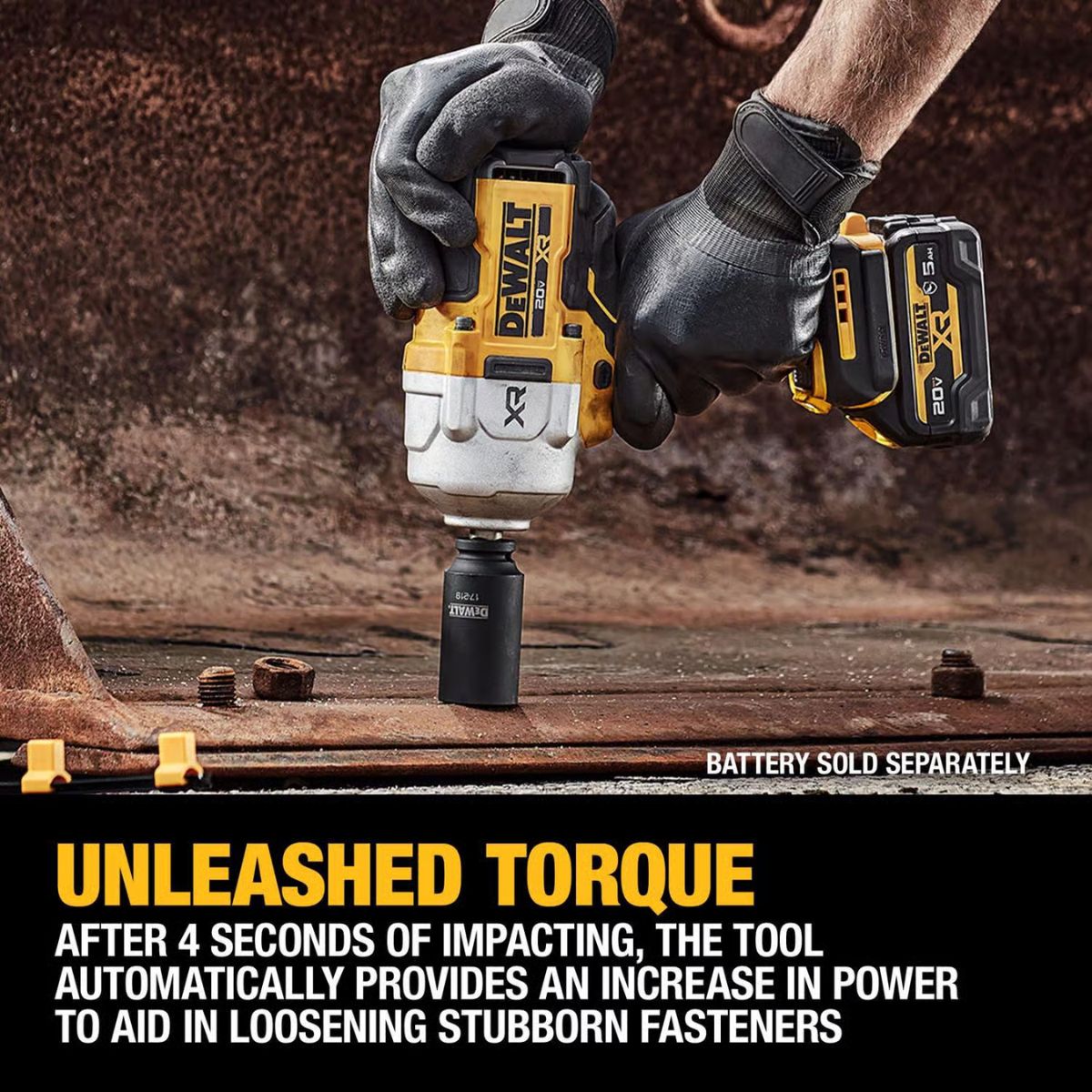 DeWalt 20V MAX XR 1/2 in. Cordless Brushless High Torque Impact Wrench