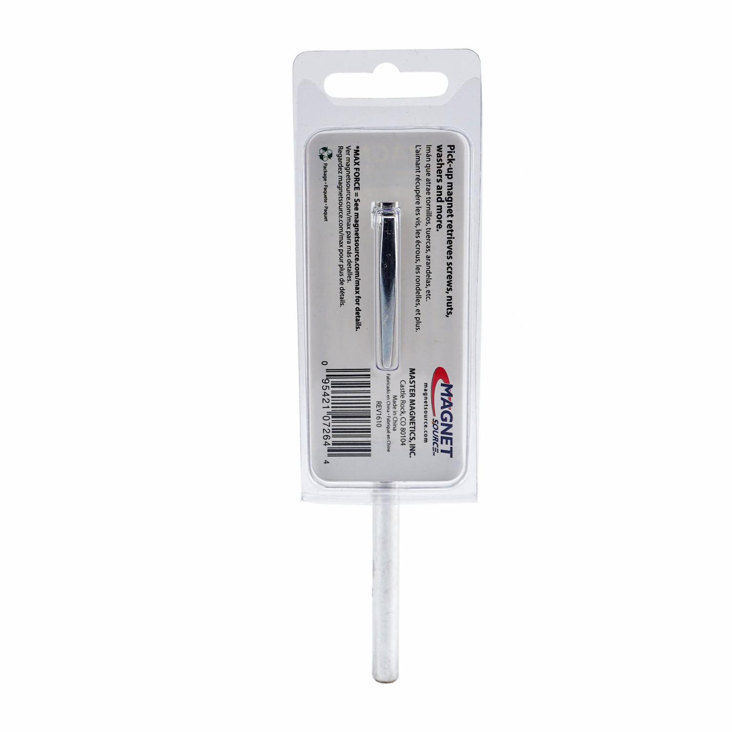 Magnet Source 5.75 in. L X .25 in. W Silver Pocket Pick-Up Magnet 2 lb. pull 1 pc
