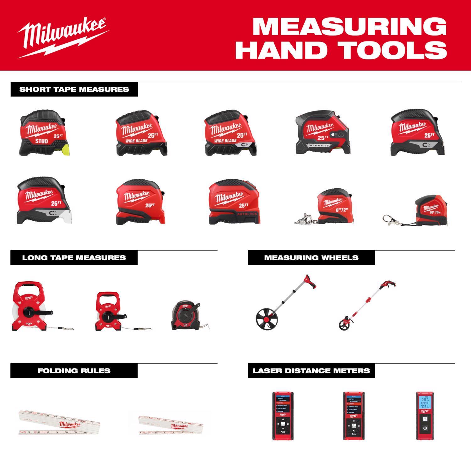 Milwaukee 26 ft. L X 1 in. W Compact Wide Blade Magnetic Tape Measure 1 pk