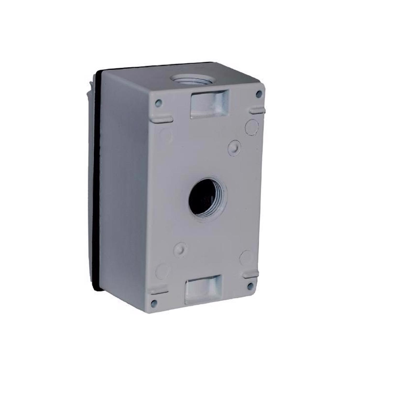 Sigma Engineered Solutions Rectangle Metal 1 gang 4.58 in. H X 2.83 in. W GFCI Outlet Kit