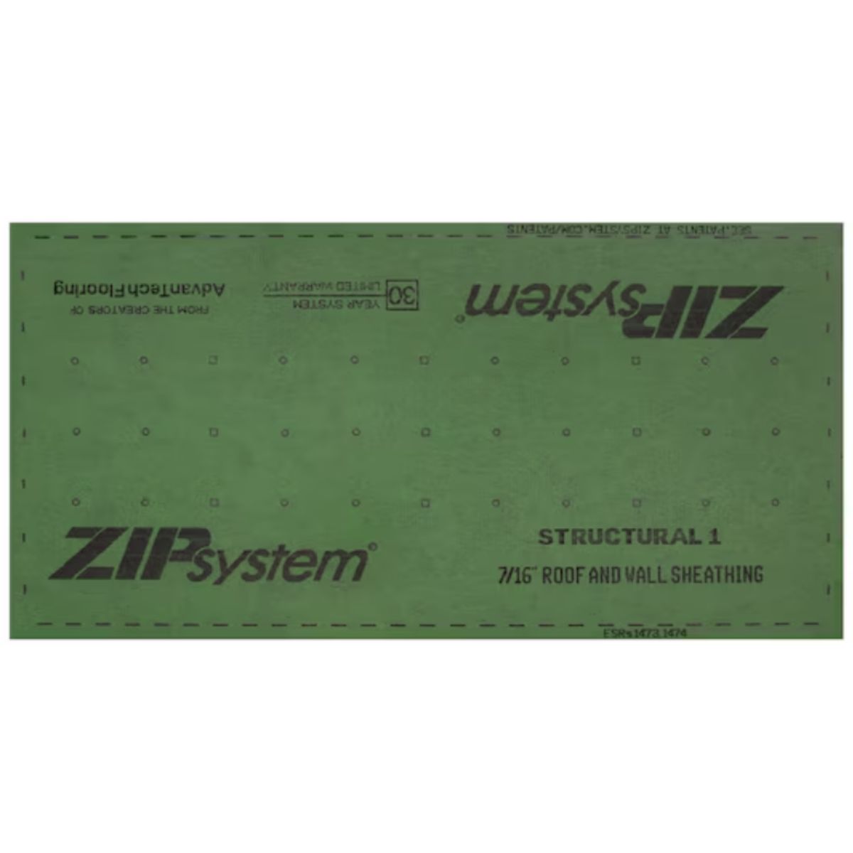 7/16 In. 4 Ft. x 8 Ft. Zip OSB Wall Sheathing