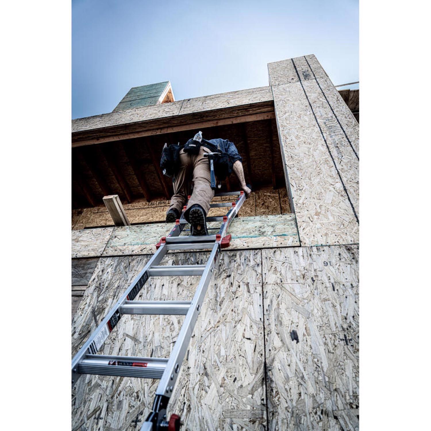 Little Giant Velocity 22 ft. H Aluminum Telescoping Multi-Position Ladder Type IA 300 lb. capacity