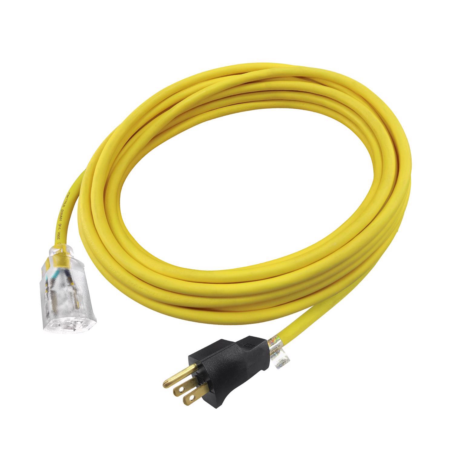 Ace Indoor or Outdoor 25 ft. L Yellow Extension Cord 12/3 SJTW