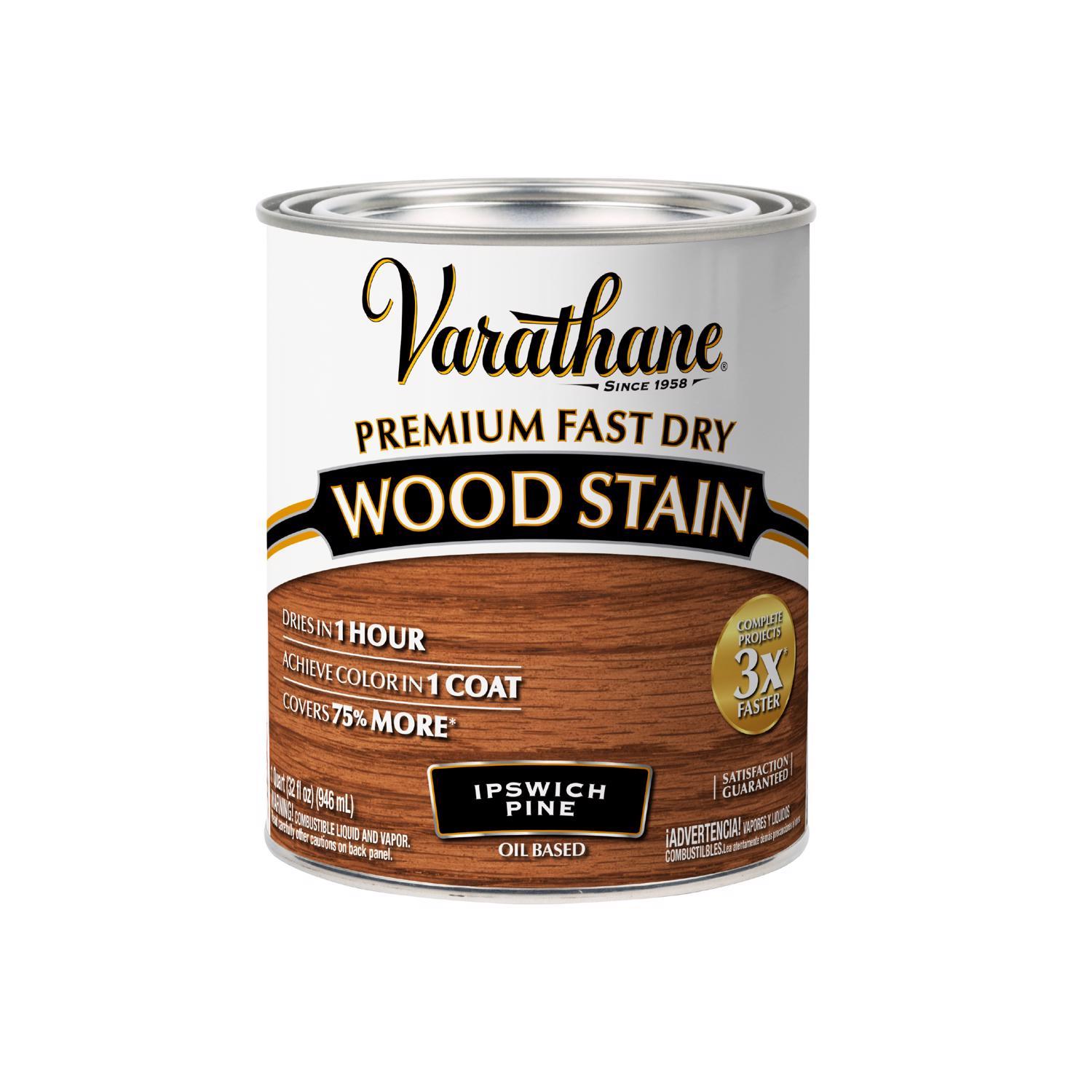 Varathane Premium Ipswich Pine Oil-Based Fast Dry Wood Stain 1 qt