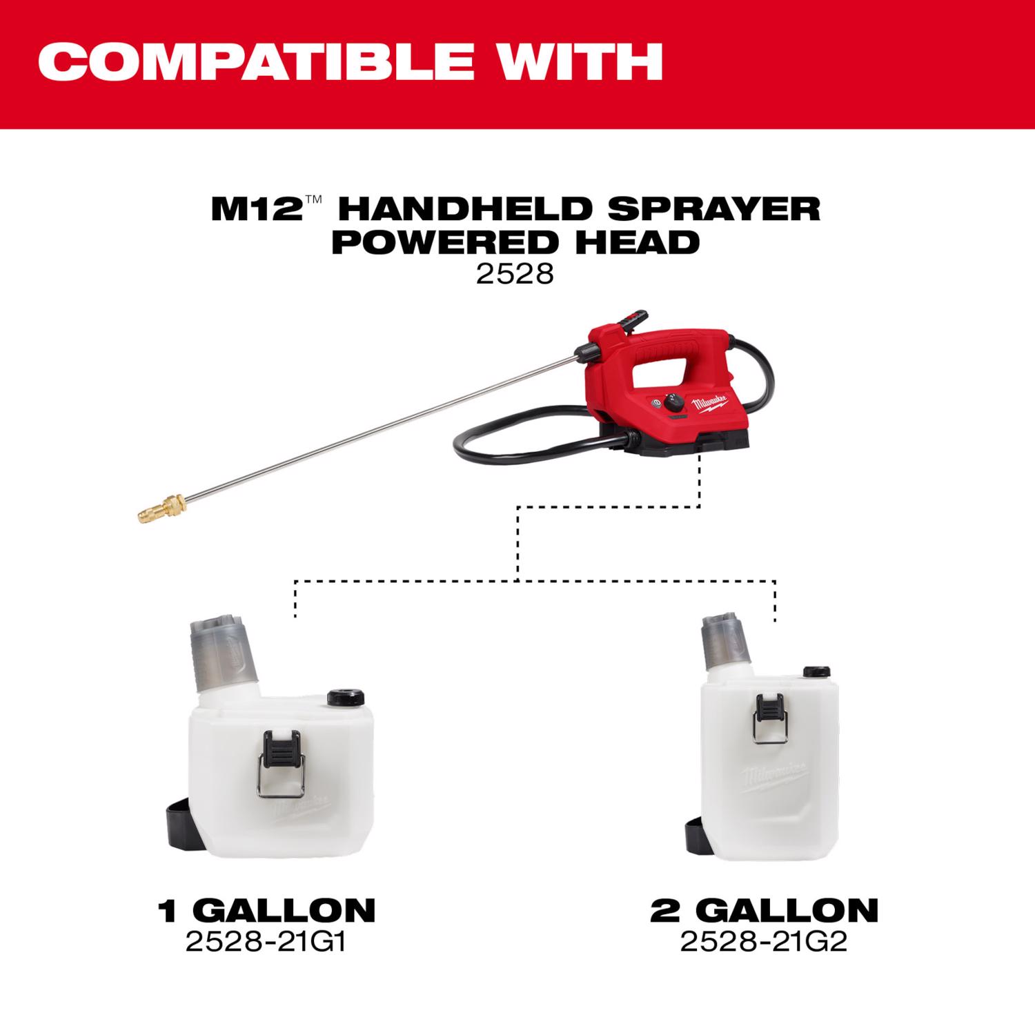 Milwaukee M12 2 gal Hand Held Spray Kit