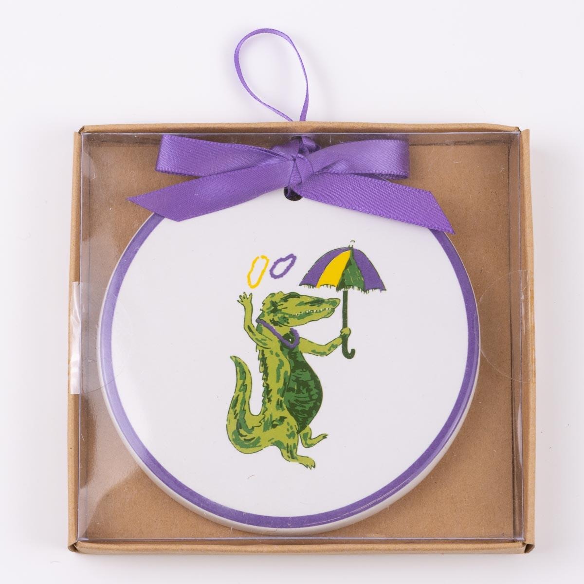 The Royal Standard Mardi Gator Ornament