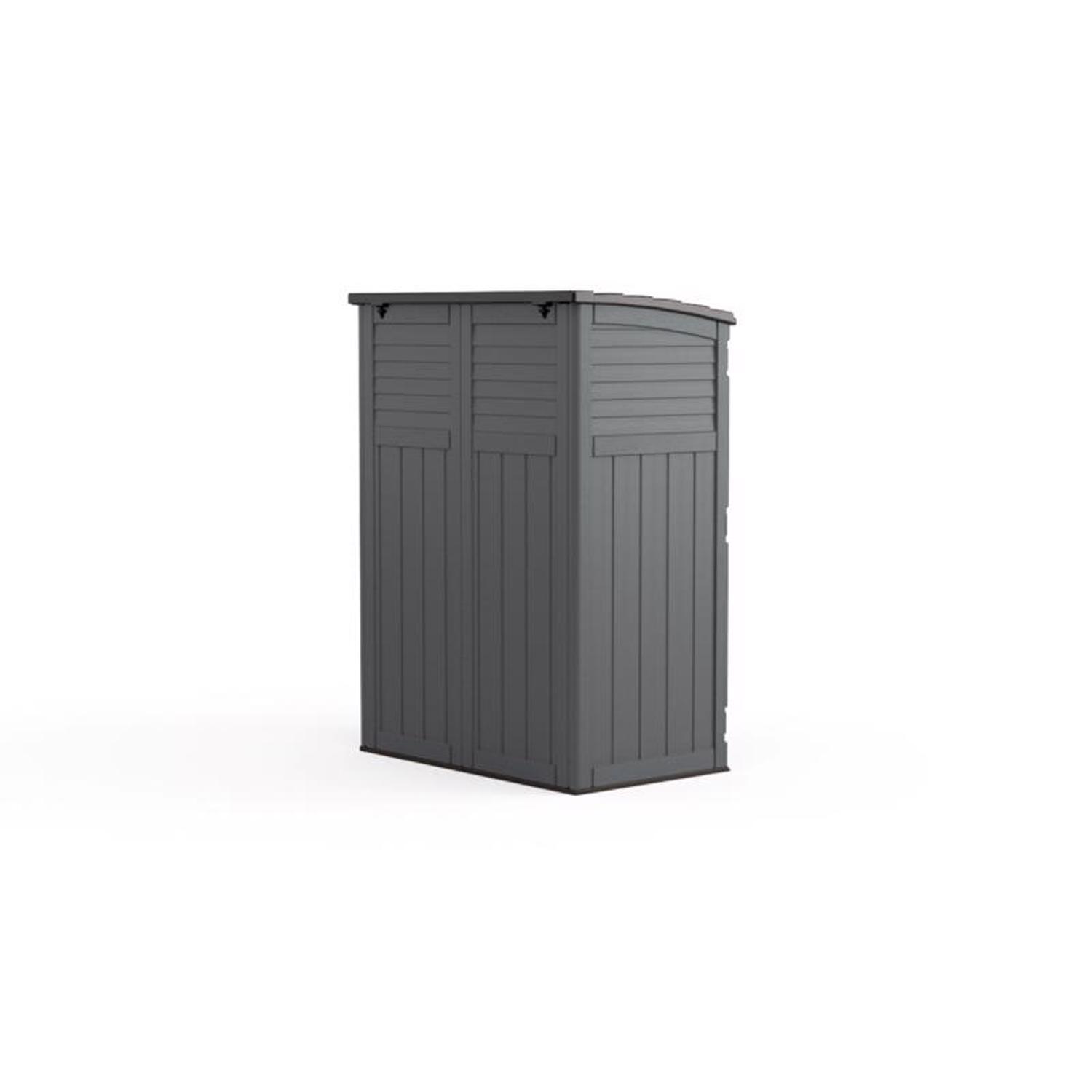Suncast 4 ft. x 3 ft. Resin Vertical Pent Storage Shed with Floor Kit