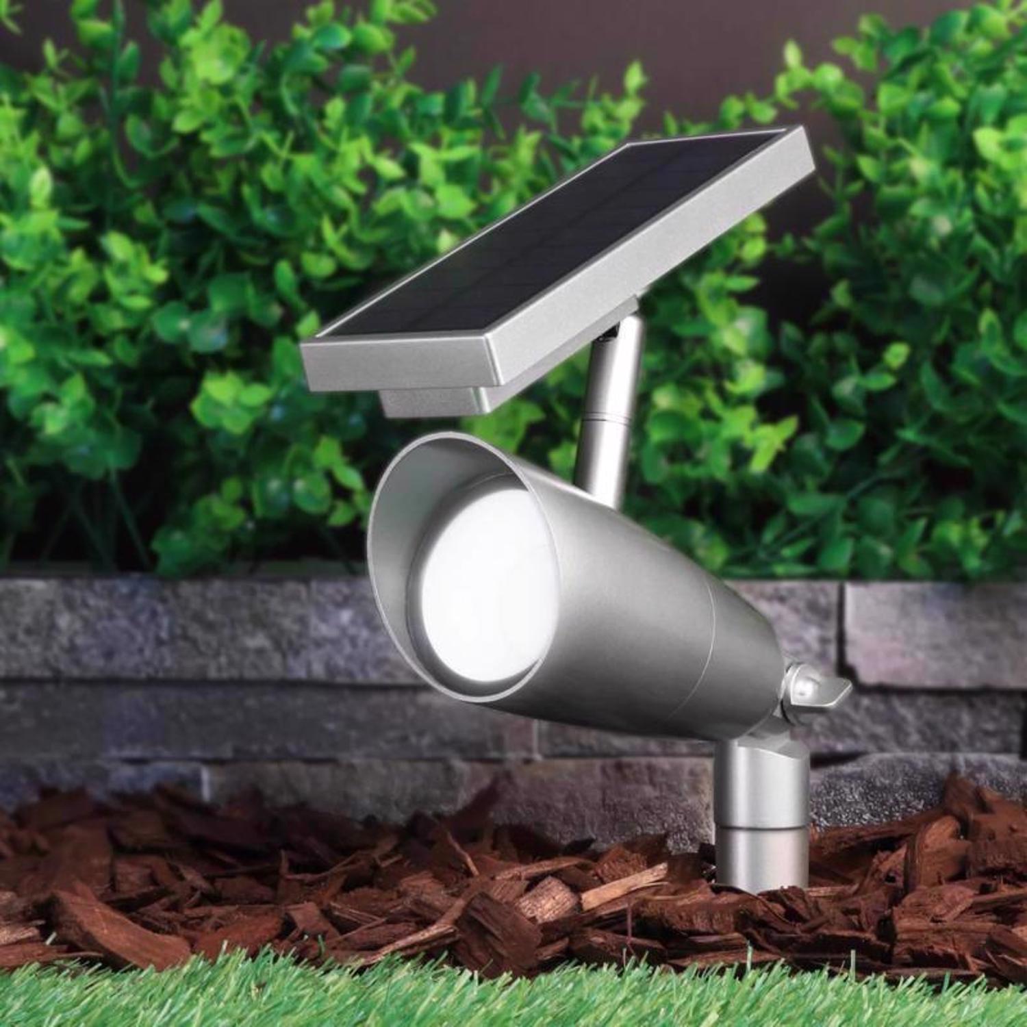 Feit OneSync Dusk to Dawn Solar Powered LED Nickel Spotlight